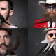 Illustration for article titled The most inventive beards and mustaches you will ever see